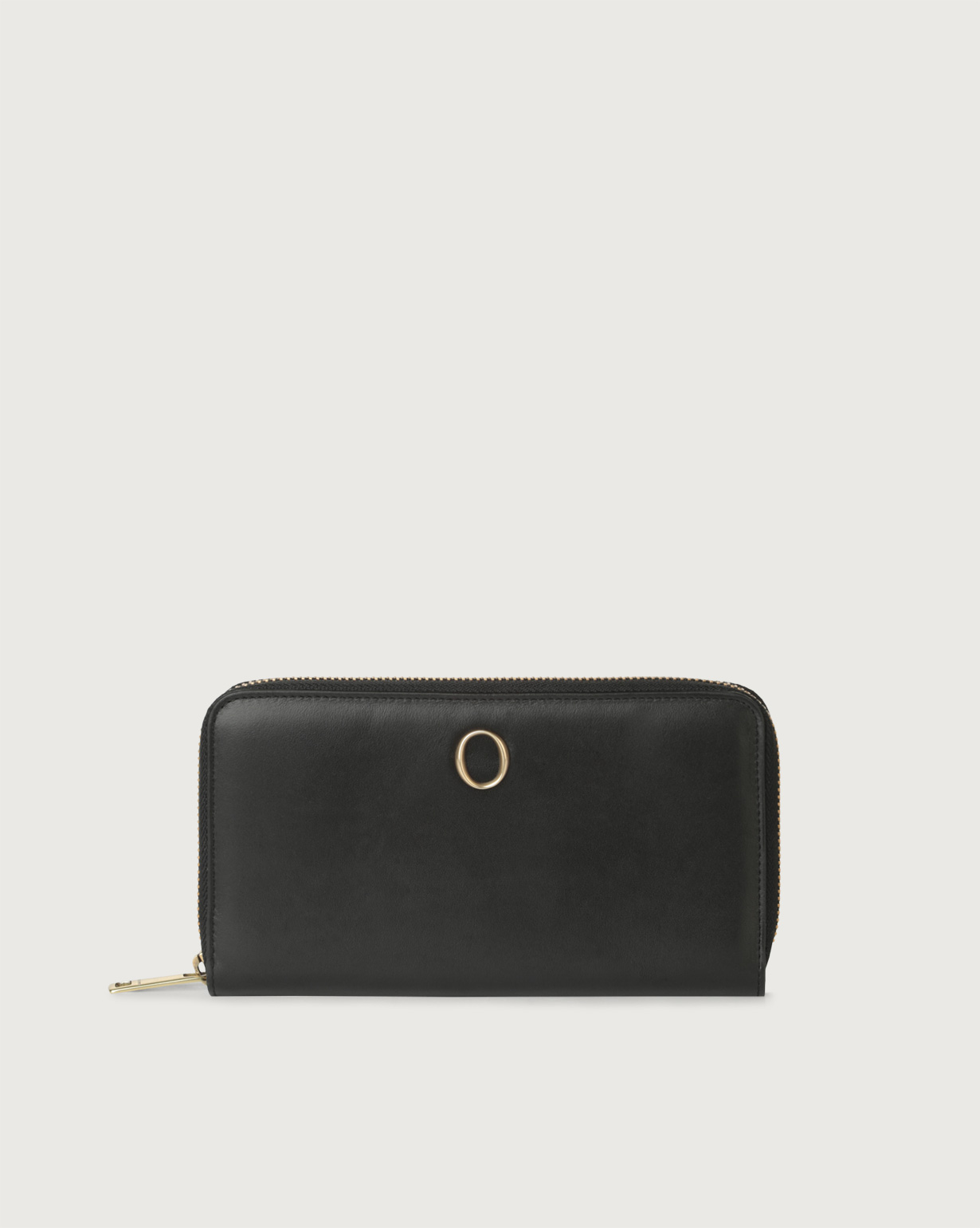 ORCIANI Zip around Liberty leather wallet with RFID protection