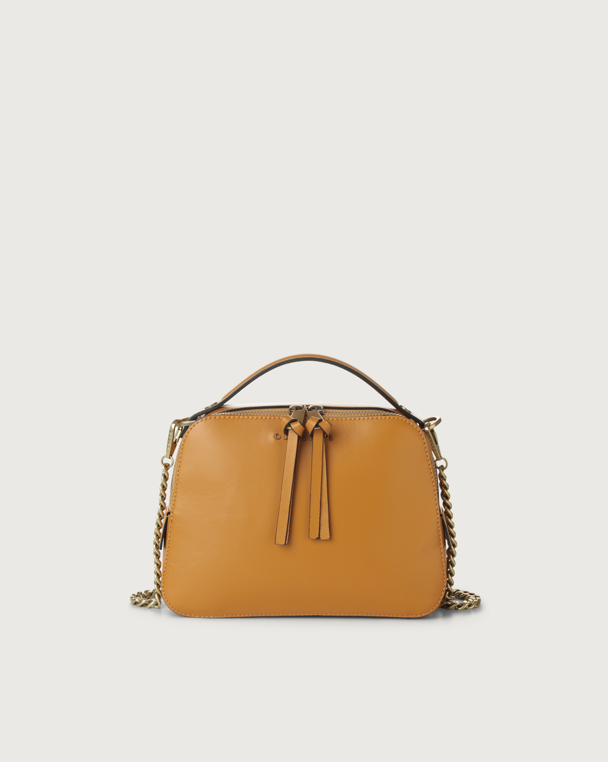 ★COURONNE★ Mugo Leather Chain Strap_RCAAX24141GDX ORCIANI Chéri Liberty calf leather mini bag with strap