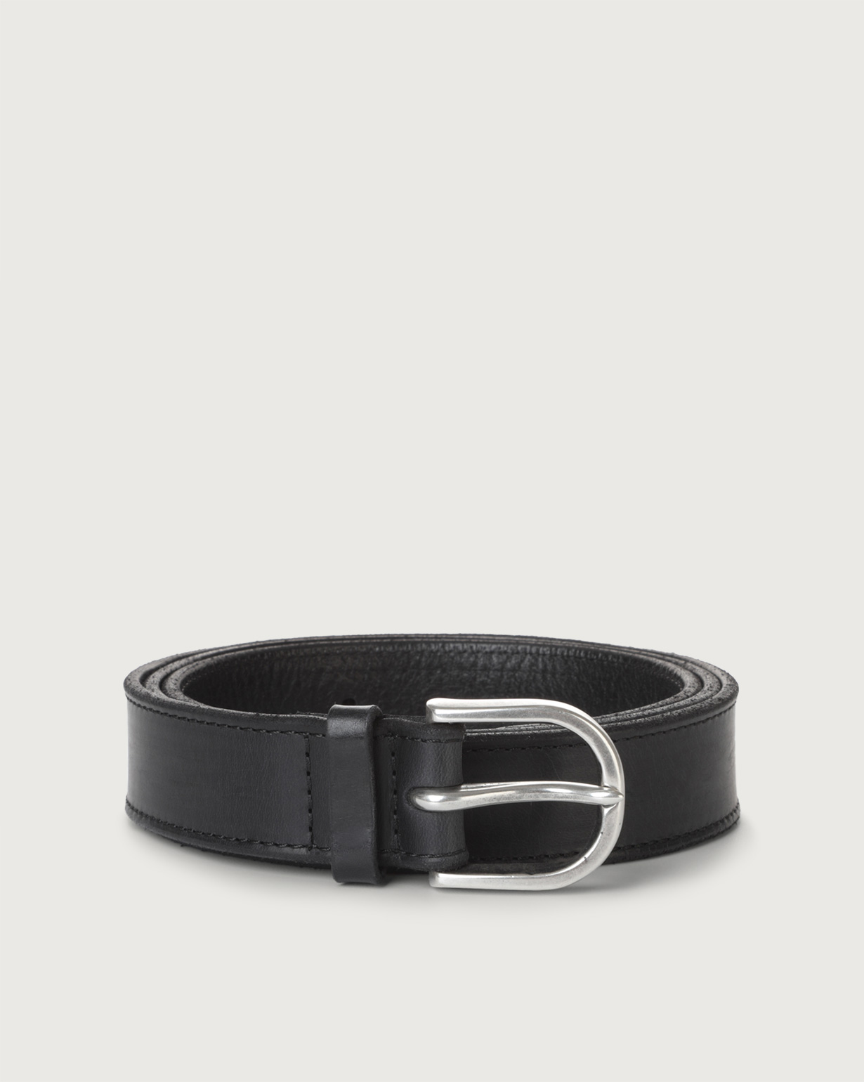 小物 made in ITARY D&G buckle leather belt DOLCE & GABBANA Black Leather Vintage D&G Logo Buckle Men's