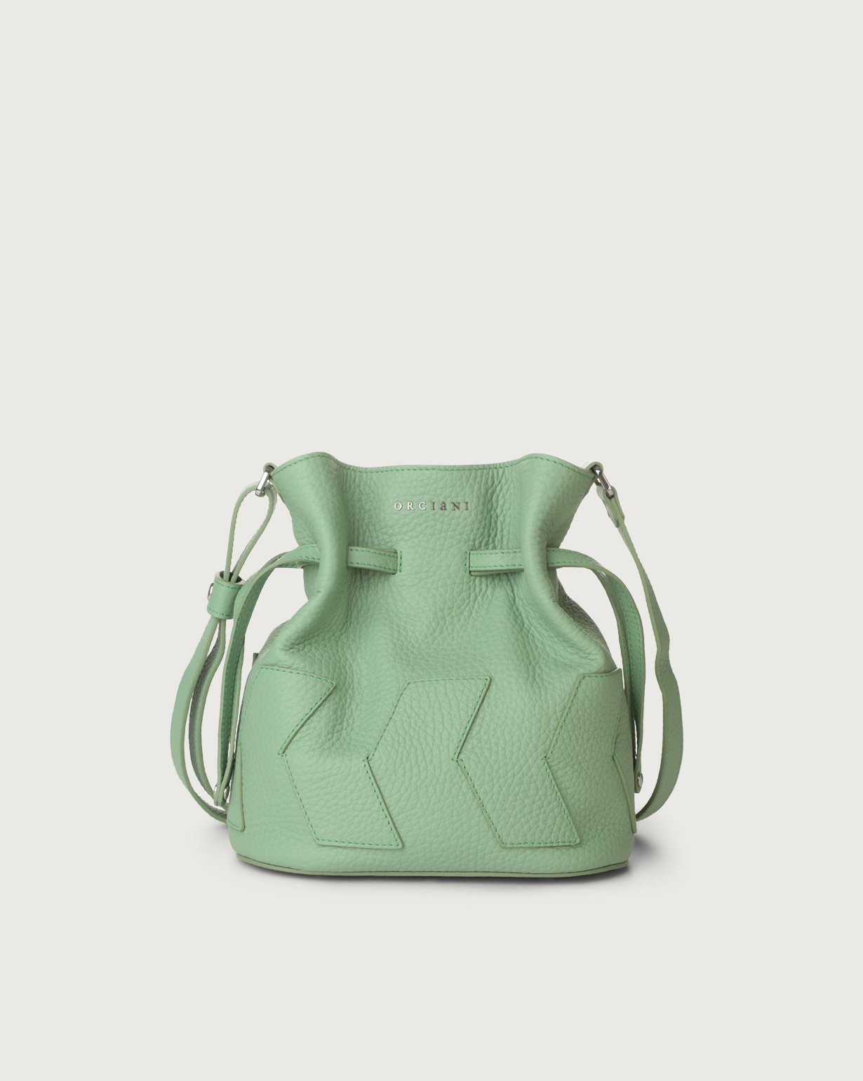Green leather hotsell bucket bag
