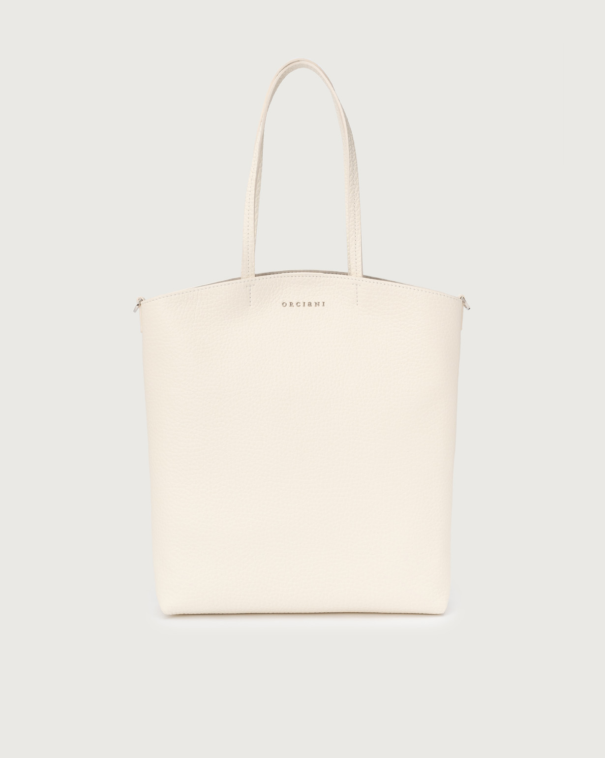 ORCIANI Ladylike M Soft medium leather tote bag. , color White
