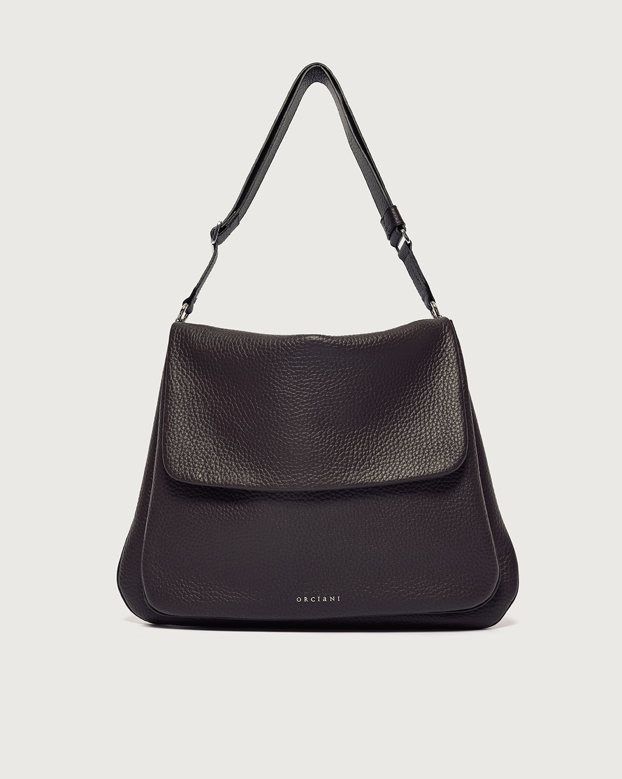 ORCIANI Diana Soft Large hammered leather crossbody bag. , color