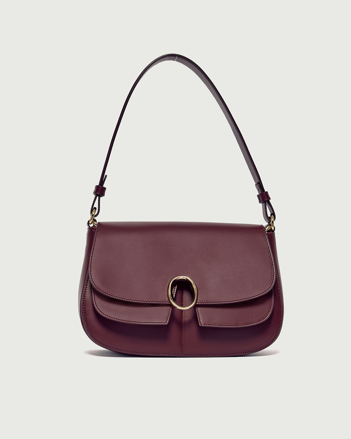 ORCIANI Kate Alba Small leather shoulder bag with strap
