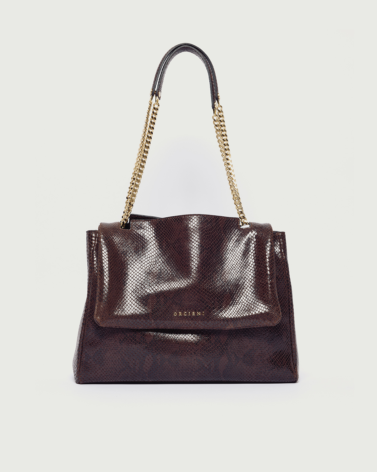 Hexagona - Borsa monospallina - Compatibile con cellulare - da uomo - Collezione Felino - in pelle, marrone, taglia unica, Contemporaneo