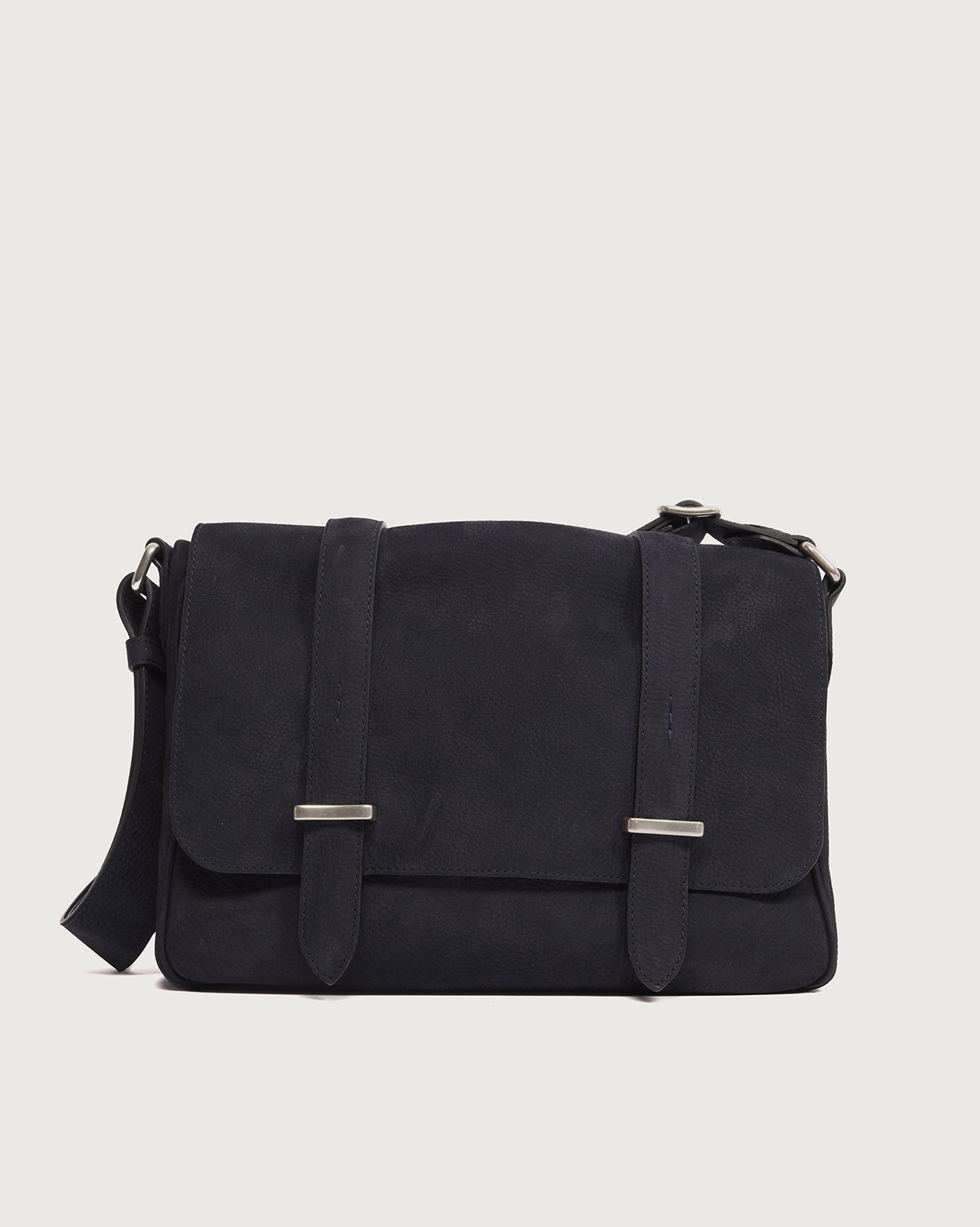 ORCIANI Jones Nabucco Midi nubuck leather messenger bag. , color