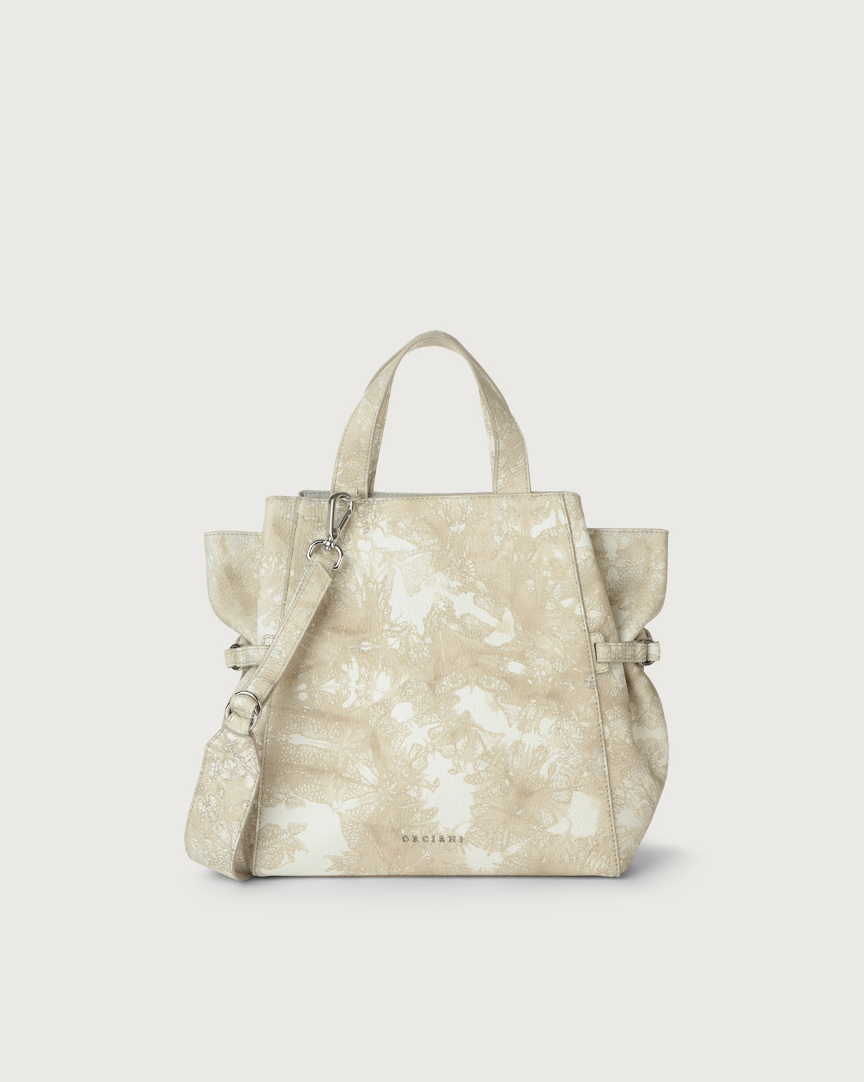 Borsa a mano media Fan Caleido in pelle CONCHIGLIA | Shop online - ORCIANI