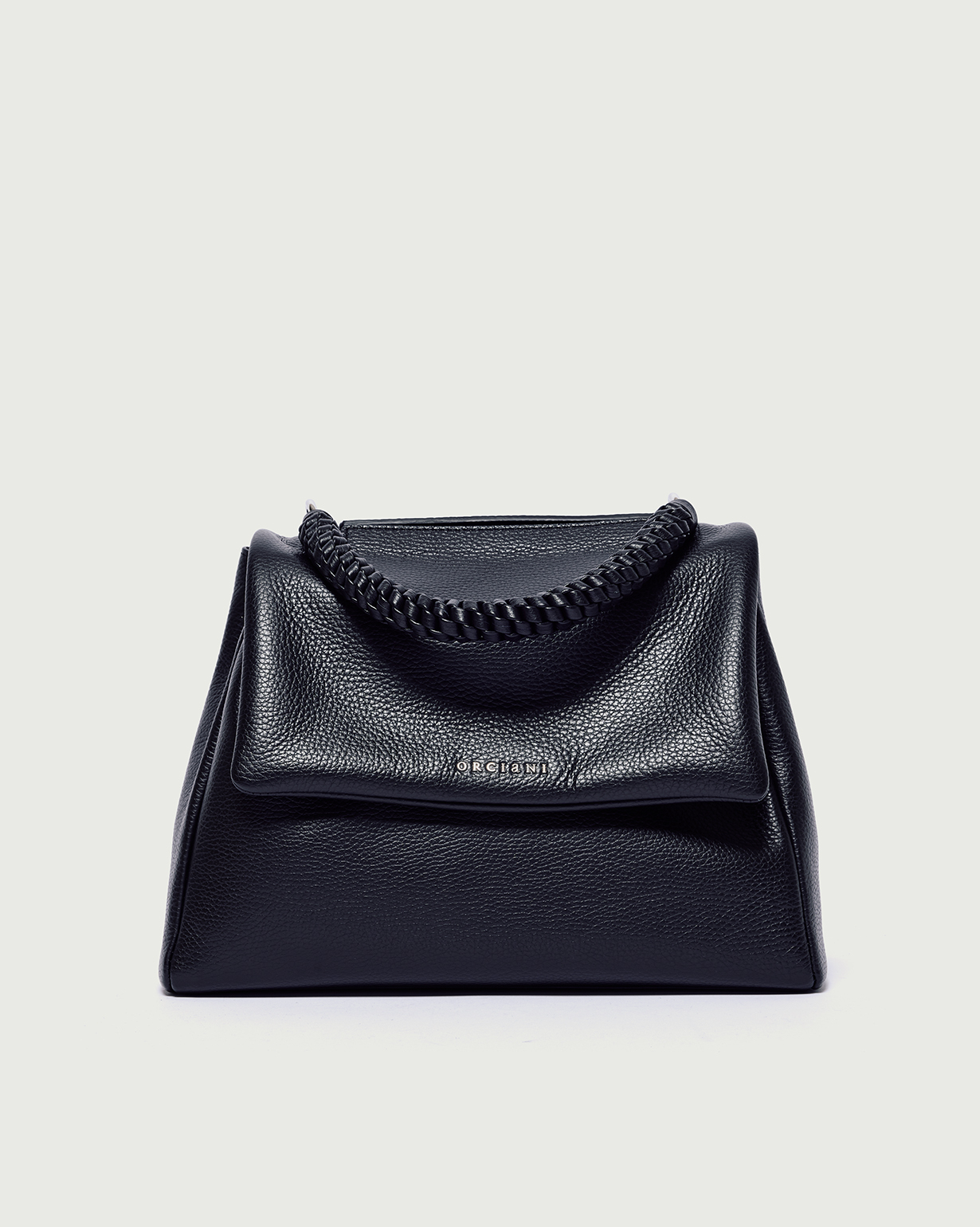 ORCIANI Sveva Sense Scooby Midi leather shoulder bag with strap