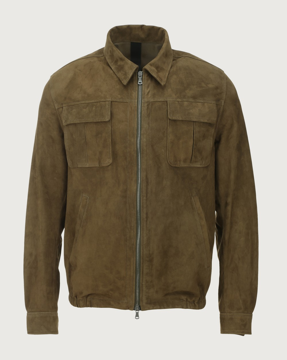 ORCIANI Camoscio suede jacket. , color Military green ORCIANI Camoscio suede jacket. , color Military green