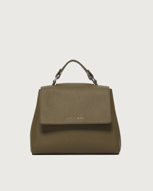 Orciani Borsa Sveva Soft Piccola a mano in pelle con tracolla Pelle martellata OASI