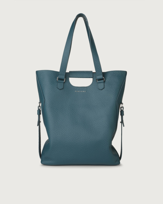 Orciani Borsa a spalla grande Isotta Soft in pelle Pelle ABISSO