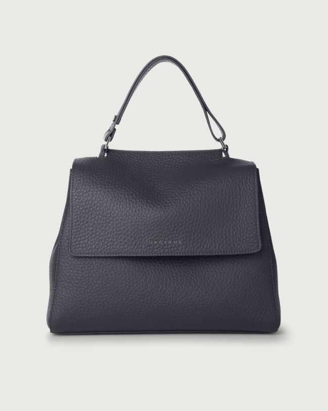 Orciani Borsa Sveva Soft Media a spalla in pelle con tracolla Pelle NAVY