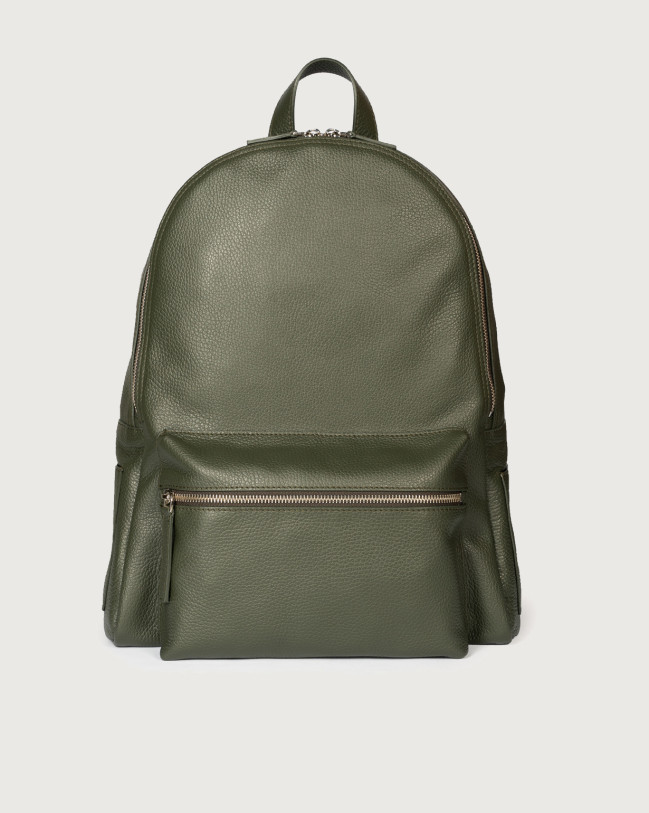 Orciani Zaino Laio Micron in Pelle Pelle martellata OLIVA