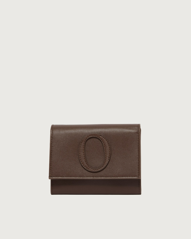 Orciani Portafoglio a busta piccolo Zanzibar in pelle Pelle liscia COCOA