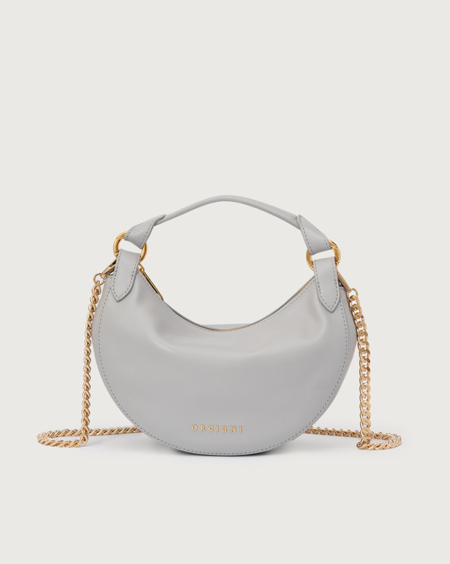 Orciani Mini Bag Dumpling Vanity Oro in pelle con tracolla Pelle BASALTO