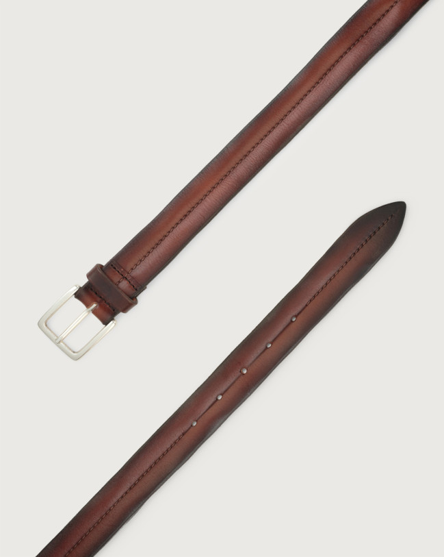 Orciani Bull Soft leather belt Cuoio BRUCIATO