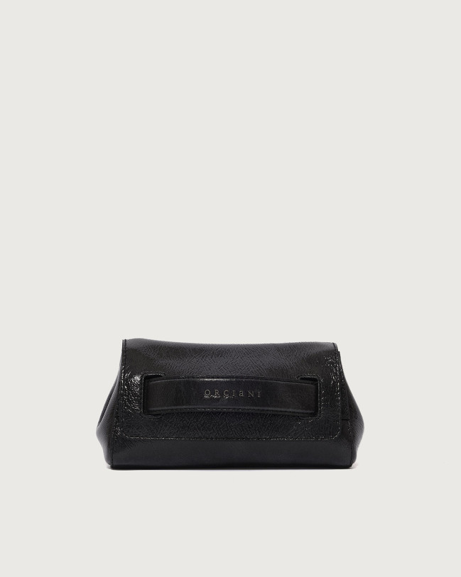 Orciani Clutch Gossip Stark in pelle Pelle NERO