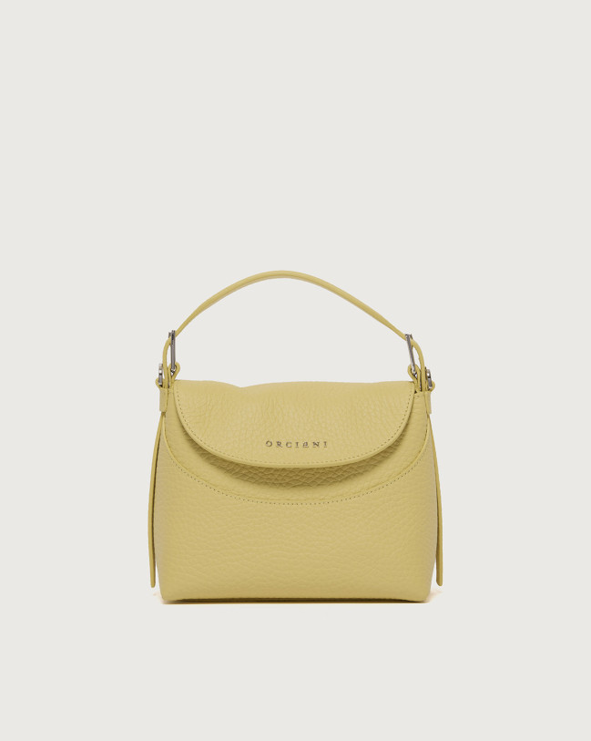 Orciani Borsa Nana Soft Small a mano in pelle con tracolla Pelle martellata CEDRO