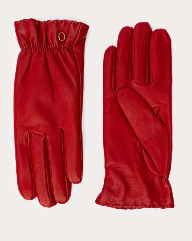 Orciani Guanti Nappa Flake in pelle Pelle ROSSO