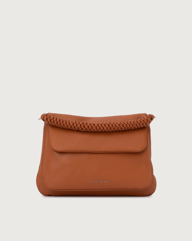 Orciani Borsa a spalla Diana Sense Scooby Small in pelle con tracolla Pelle CUOIO