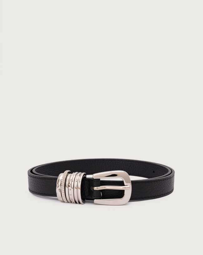 Orciani Cintura Sense in pelle 2 cm Pelle NERO
