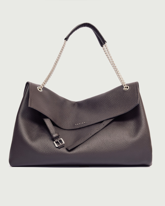 Orciani Borsa Venus Soft Large a spalla in pelle martellata Pelle martellata T. MORO