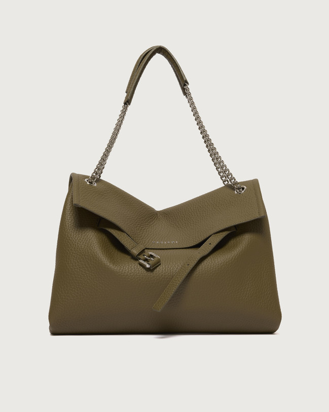 Orciani Borsa Venus Soft Midi a spalla in pelle martellata Pelle martellata OASI