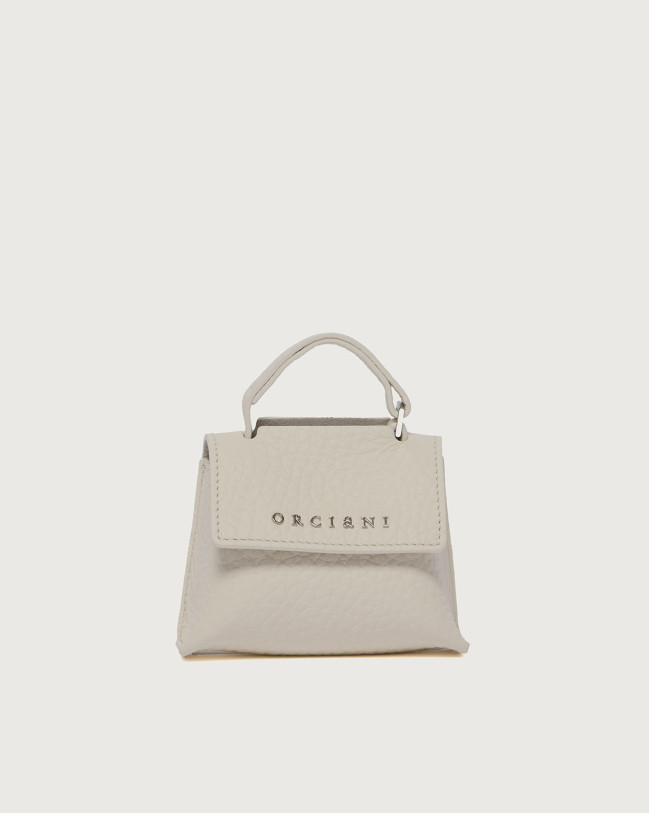 Orciani Charm Mini Sveva Soft in pelle Pelle martellata BIANCO