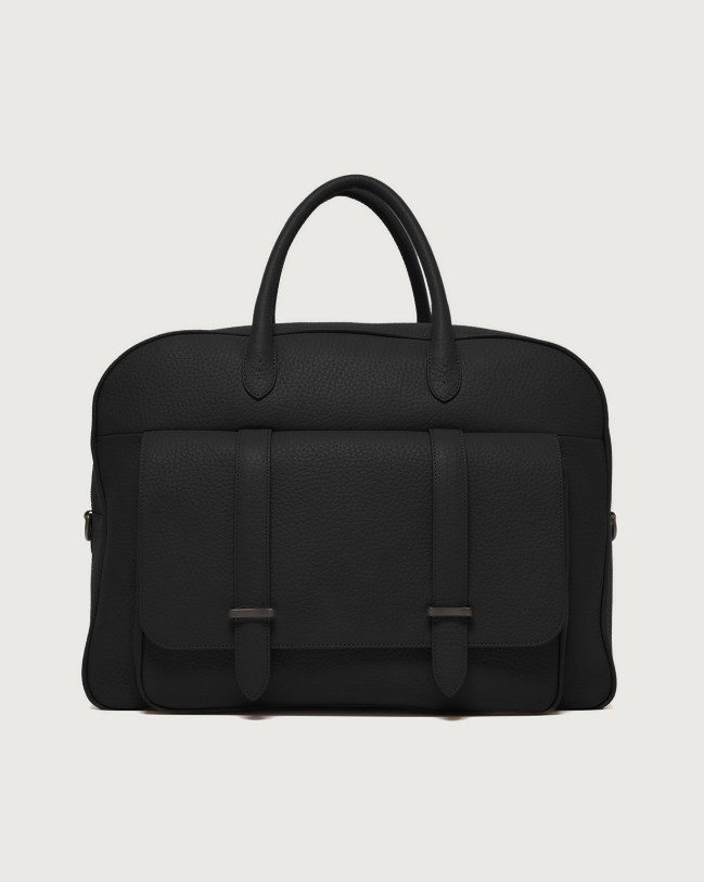 Orciani Borsone Jones Soft in pelle martellata Pelle martellata NERO