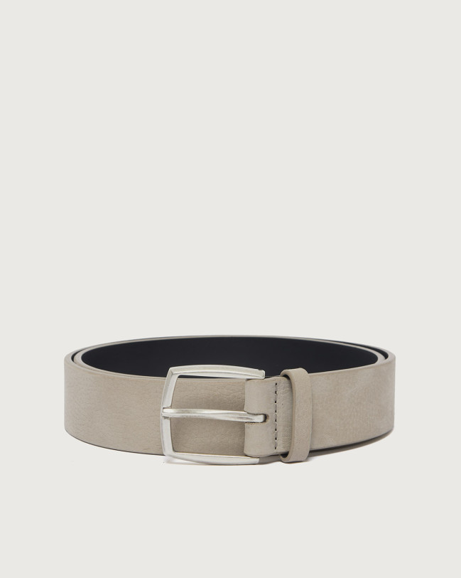 Orciani Cintura Nabucco in nabuk 3,5 cm Pelle nabuk ROCCIA