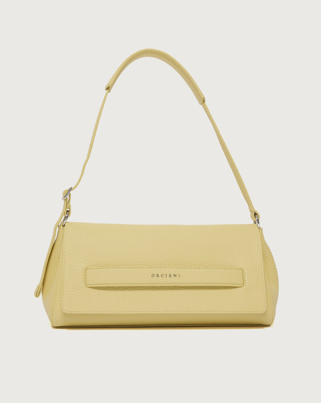 Orciani Borsa Gossip Longuette Soft a spalla in pelle martellata Pelle martellata CEDRO