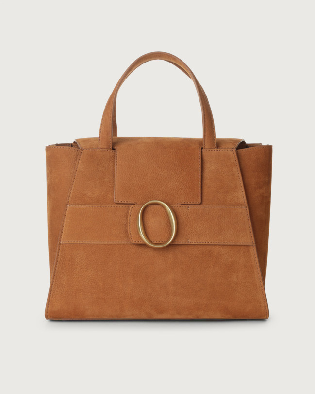 Orciani Borsa a mano grande Ofelia Nabucco in nubuck Nubuck BRANDY