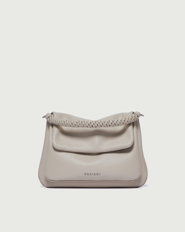 Orciani Borsa a spalla Diana Sense Scooby Small in pelle con tracolla Pelle ACQUA BIANCA