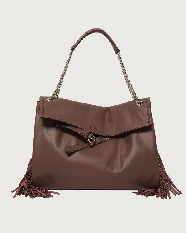 Orciani Borsa Venus Jungle Midi a spalla in pelle Pelle liscia COCOA