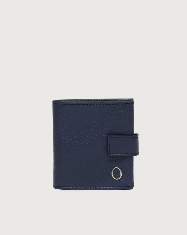 Orciani Portamonete Micron in pelle Pelle martellata NAVY