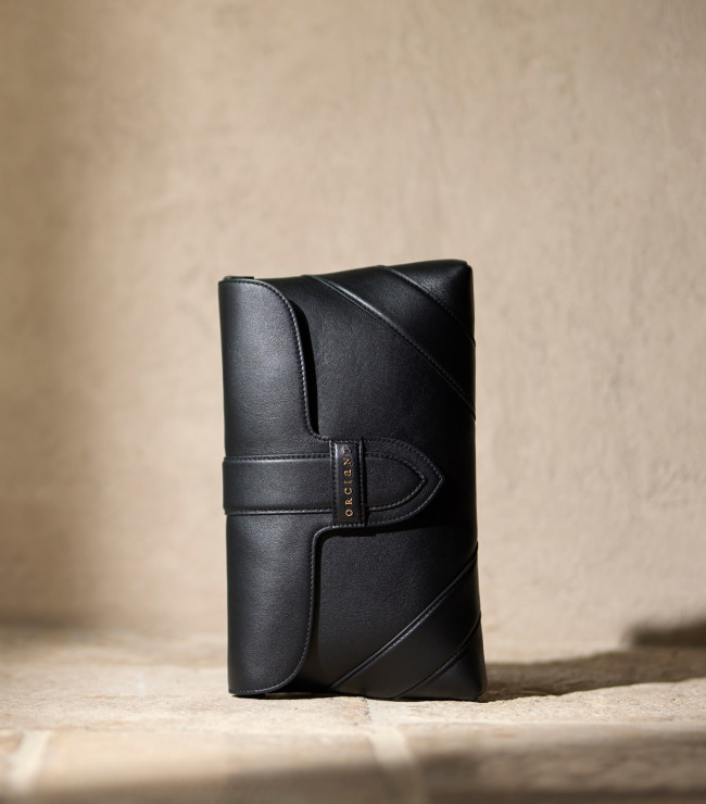 Orciani Clutch Alma Nappa in pelle Nappa NERO