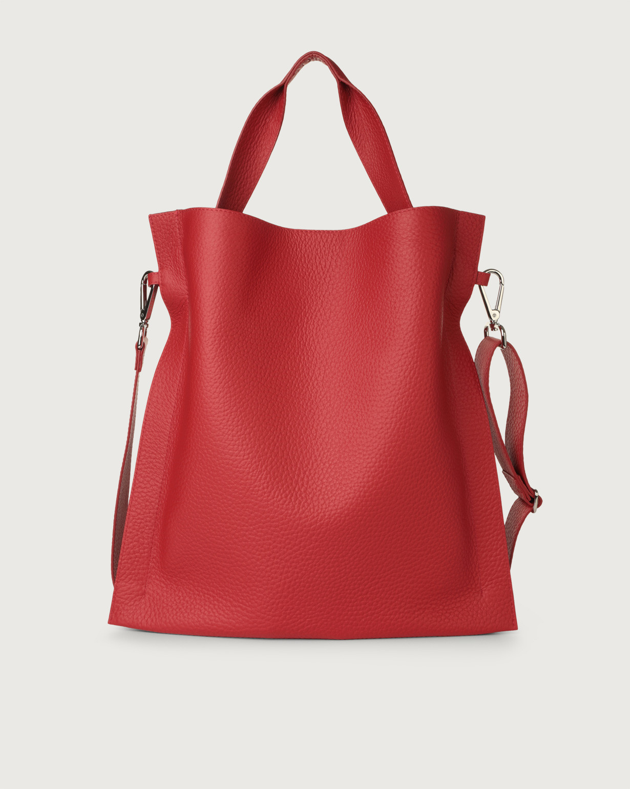 Orciani Borsa a spalla Iris Soft in pelle con tracolla colore MARLBORO
