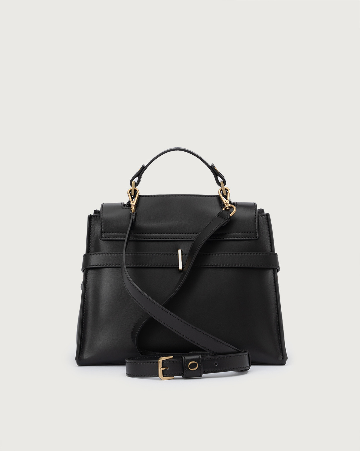 Prada Borsa a spalla media nera in pelle | TheDoubleF