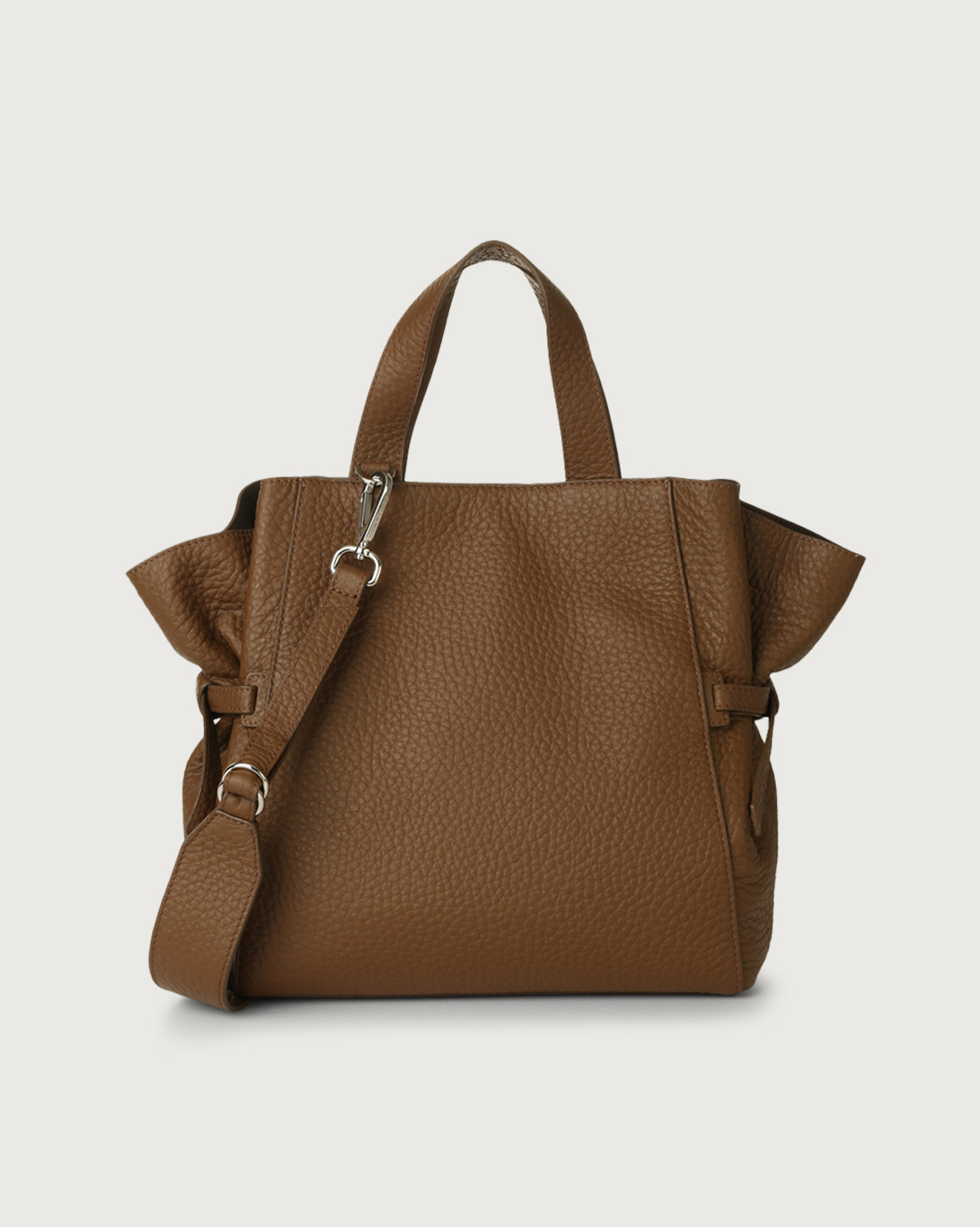 ORCIANI | Borsa a mano media Fan Soft in pelle CARAMELLO | Shop online