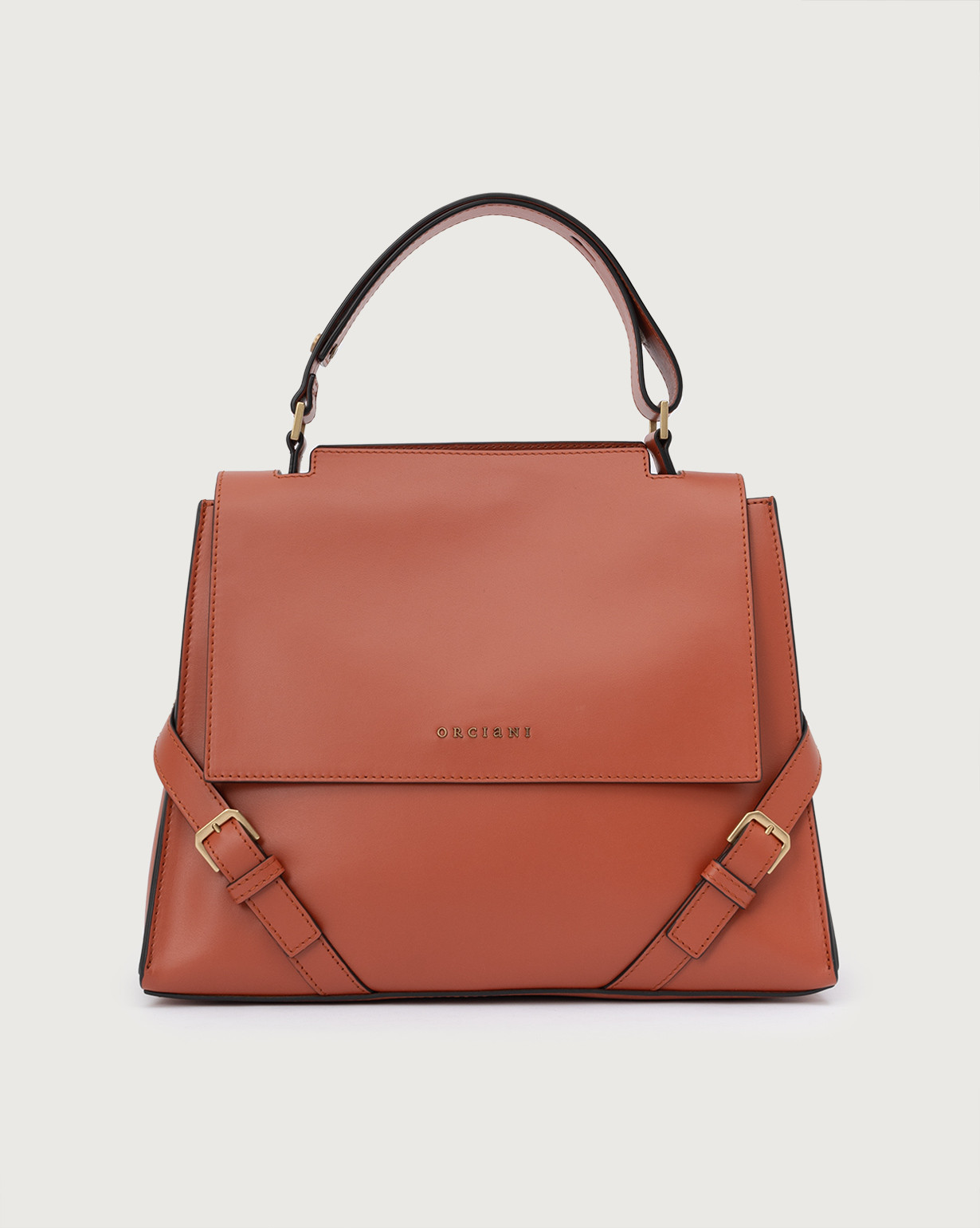 Orciani Borsa Sveva Couture Media a spalla in pelle con tracolla