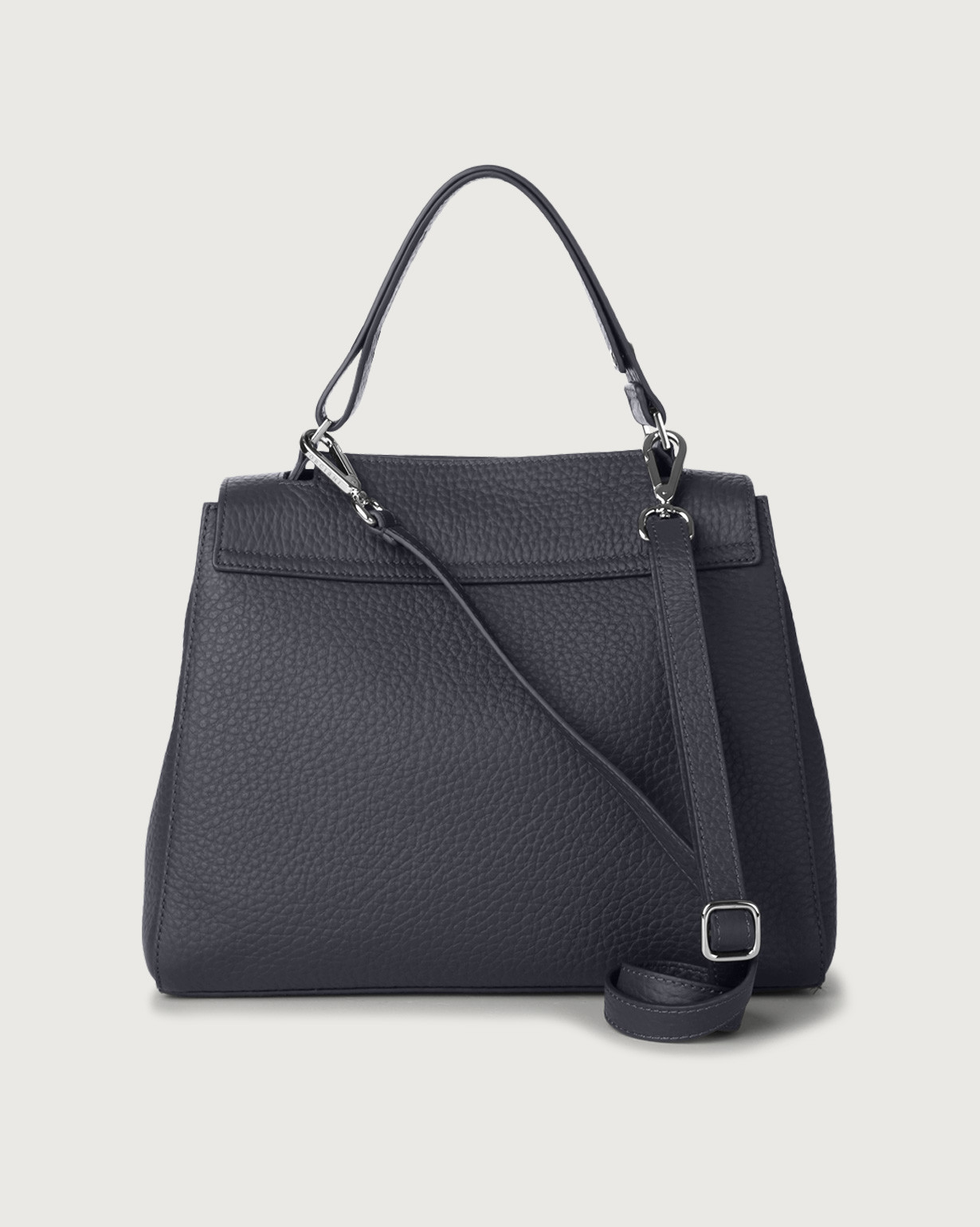 Orciani Borsa Sveva Soft Media a spalla in pelle con tracolla