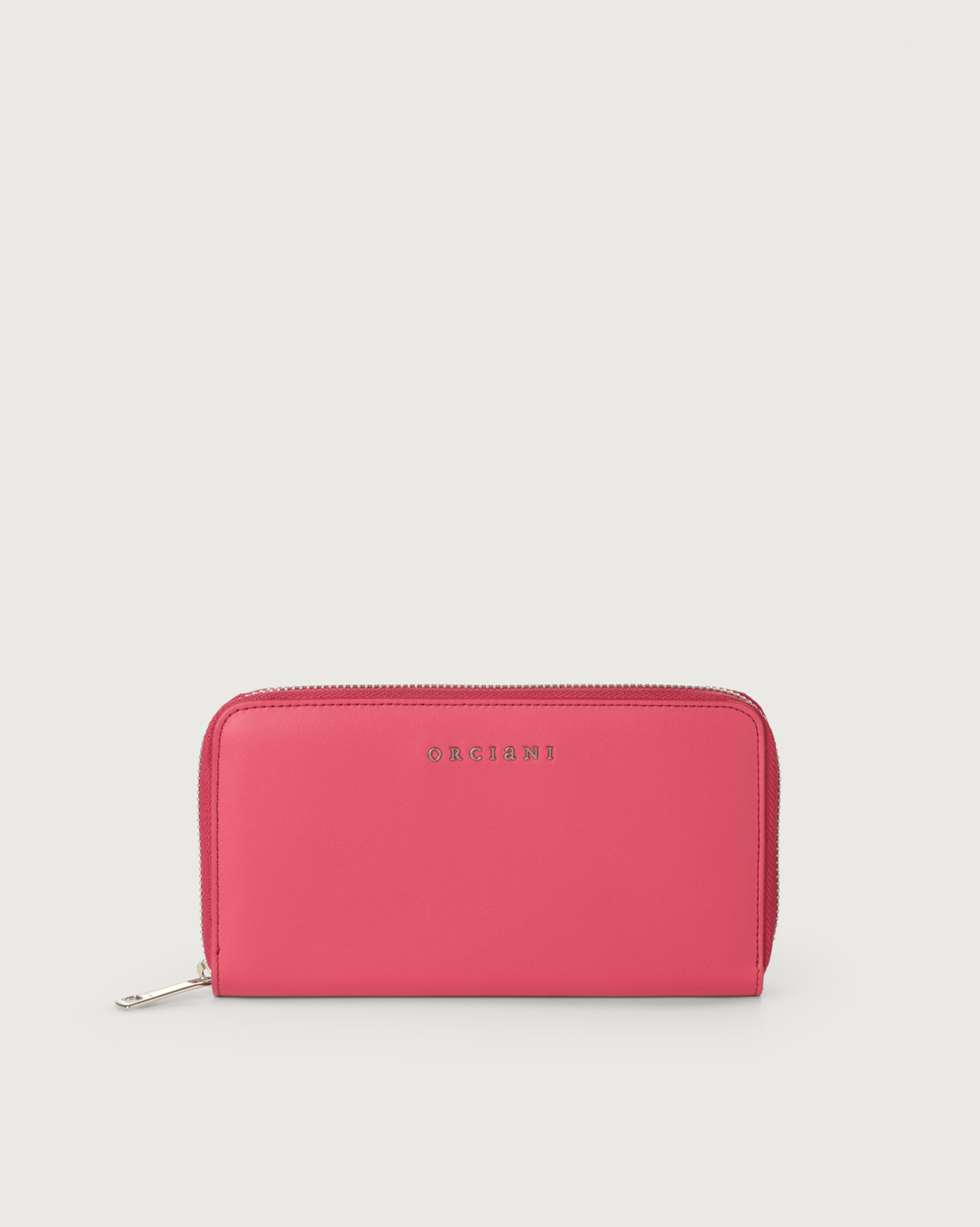 Orciani Portafoglio grande Liberty in pelle con zip