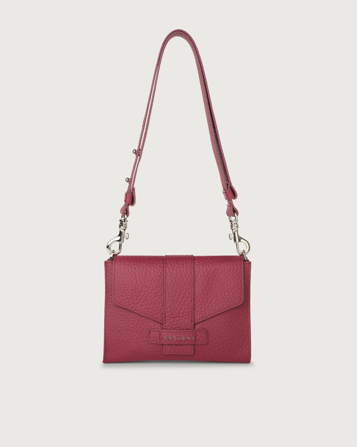 Orciani Mini bag Soft in pelle colore PORPORA
