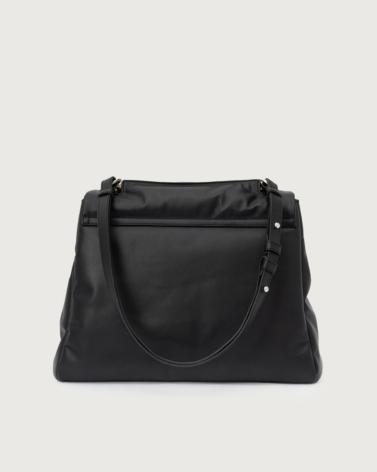 Orciani Borsa Sveva Nappa Bold Media a spalla in nappa imbottita colore NERO