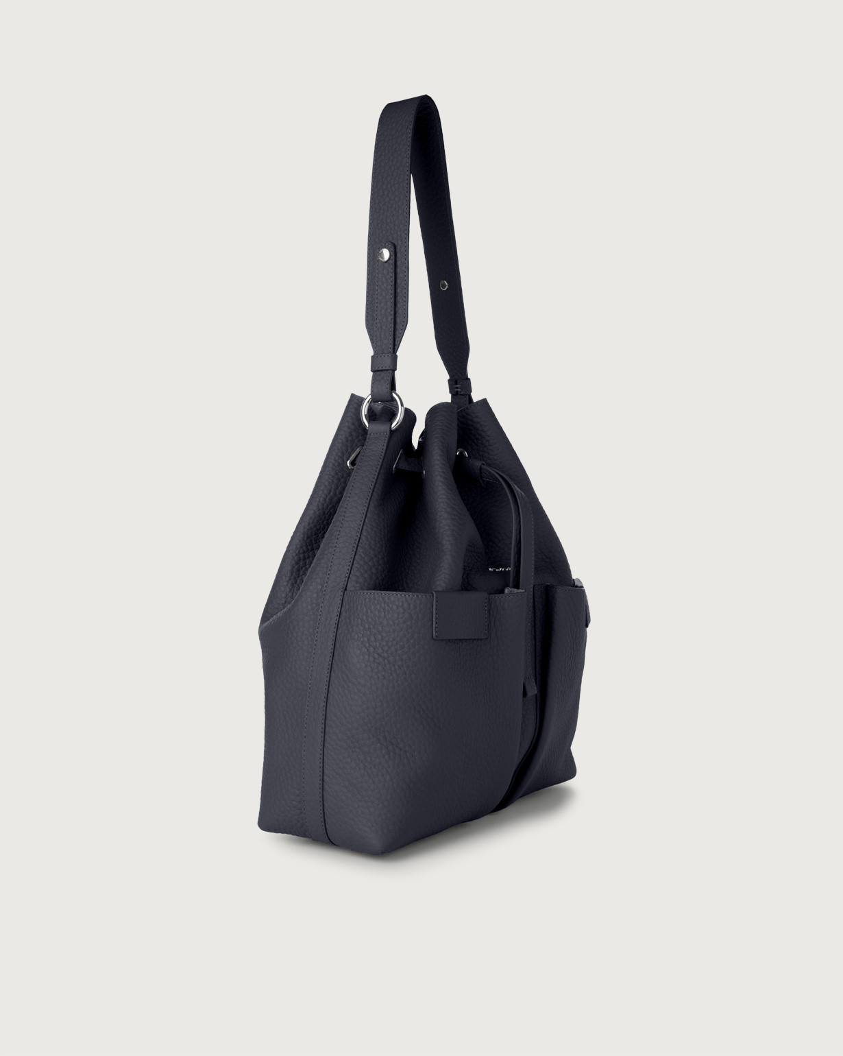 Orciani Spring Summer 2021 tessa m liberty vanity bucket bag in black -  B02092LIBERTYVANITYNERO