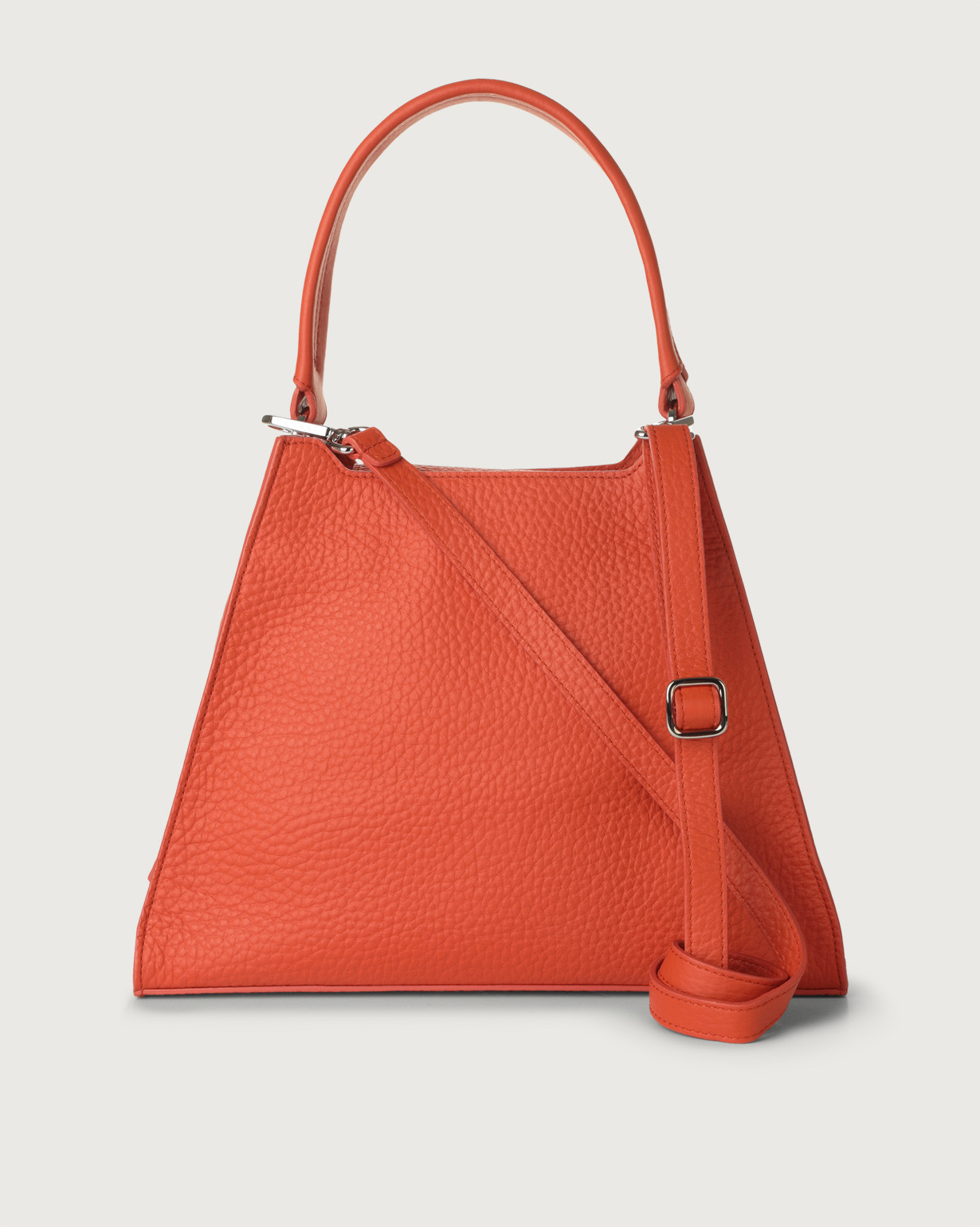Borsa arancione cheap pelle