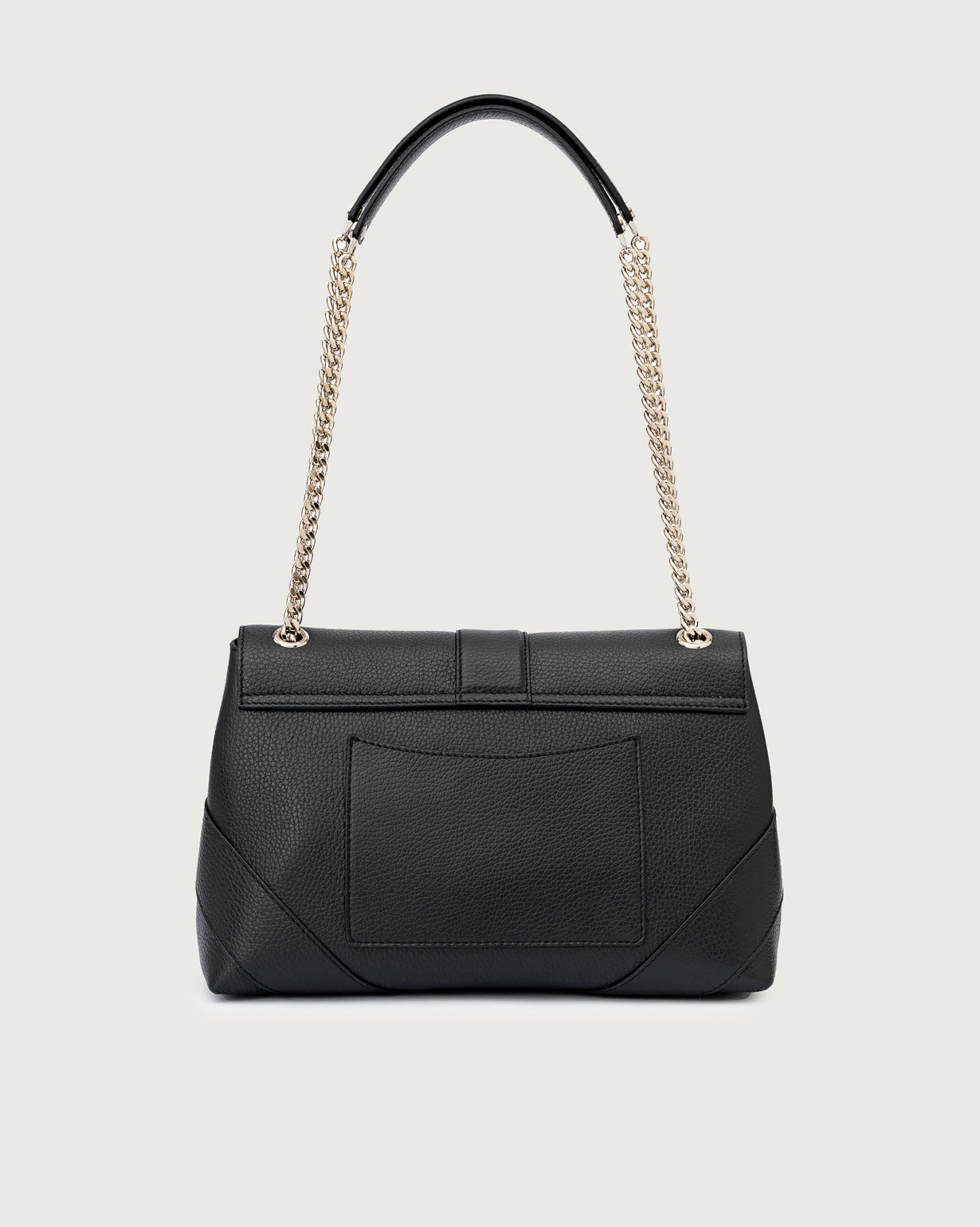 Orciani Borsa a spalla Alma L Sense in pelle colore NERO