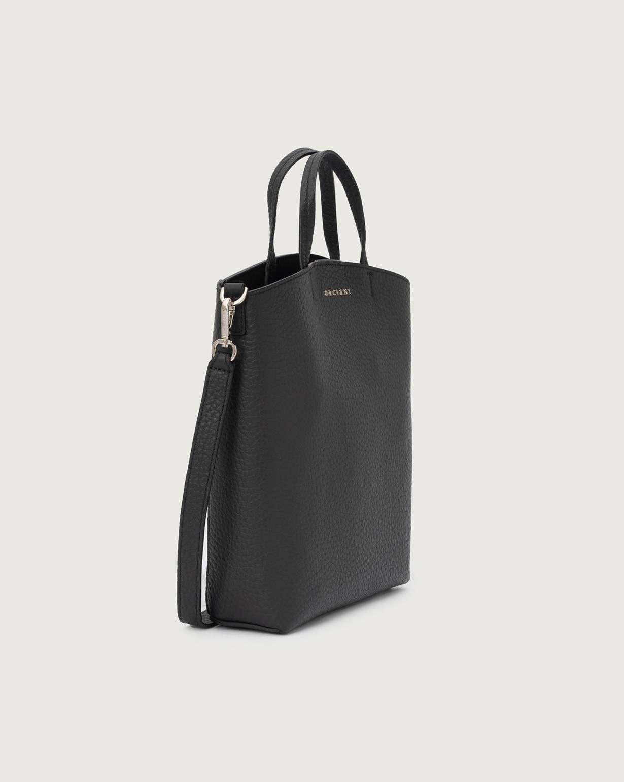 Orciani Shopper Ladylike Soft Small in pelle, colore NERO