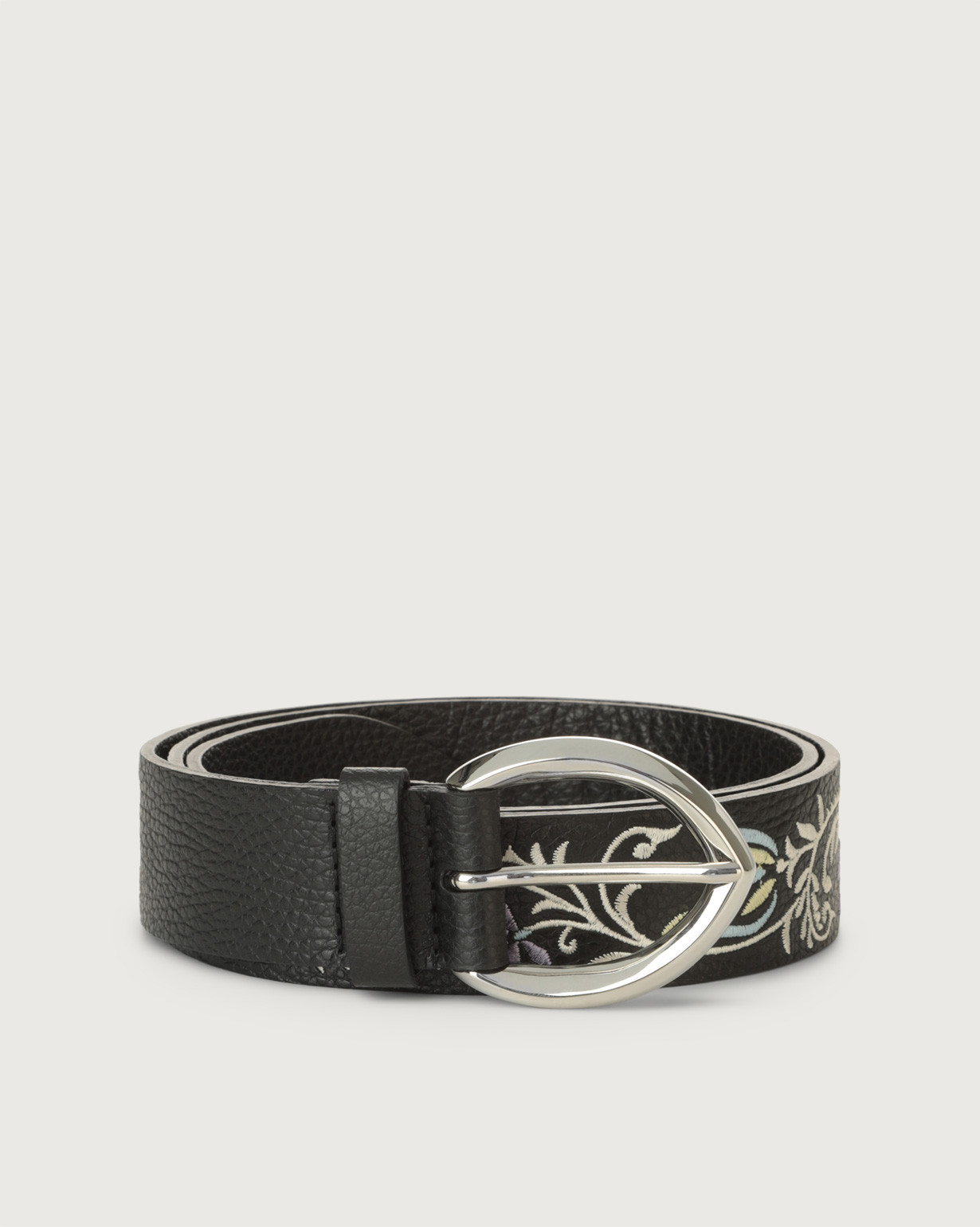 Orciani Cintura Sense Tulip in pelle