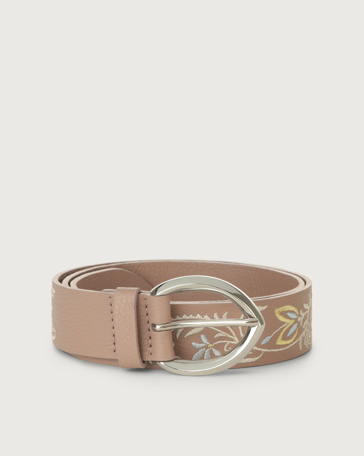 Orciani Cintura Sense Tulip in pelle