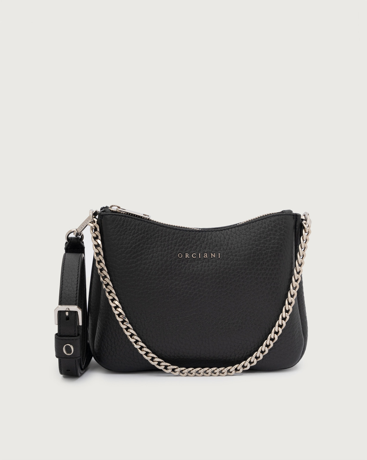 Borsa crossbody mini New Moon Soft in pelle martellata